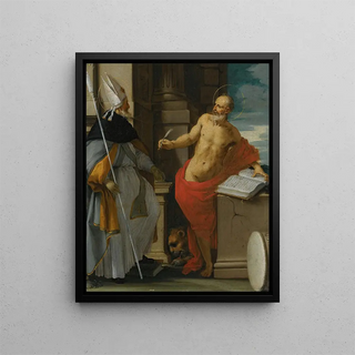 Emilian School - Saints Augustine And Jerome In A Classical Setting.webp
