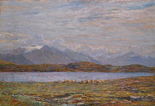 Emilio Longoni - The Spluga Pass In The Alps.webp