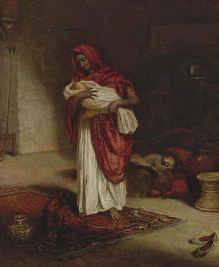 Emma W Fullerton - Indian Ayah With Sleeping Children.webp