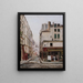 La rue Hautefeuille - Emmanuel Lansyer — gerahmtes Bild an der Wand