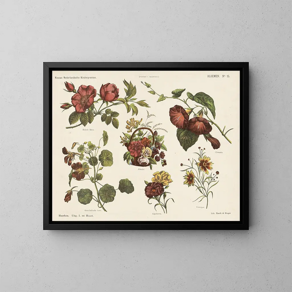 Blumen - Emrik Binger — gerahmtes Bild an der Wand