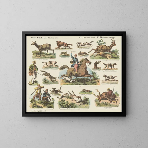 Der Jagdgenuss - Emrik Binger — gerahmtes Bild an der Wand