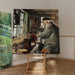 Reproduktion des Gemäldes Ein Dreher bei seiner Drehbank - Laurits Andersen Ring