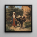 En route vers le marché - Theodor Breidwieser — gerahmtes Bild an der Wand