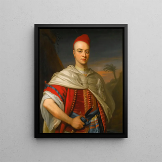 Enoch Seeman - Portrait Of A Gentleman In Moroccan Dress.webp