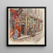 Zwischen der Treppe A des Marché des Enfants Rouges im Jahr 1908, 3. Arrondissement - Frédéric Houbron — gerahmtes Bild an der Wand