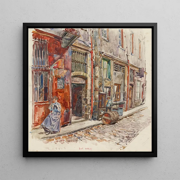 Entre l'escalier A du Marché des Enfants Rouges en 1908, 3ème arrondissement - Frédéric Houbron