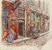 Zwischen der Treppe A des Marché des Enfants Rouges im Jahr 1908, 3. Arrondissement - Frédéric Houbron — Ansicht des Kunstwerks