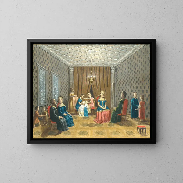 Szenen Ägypten, wahrscheinlich Moses und Tsippora - Erastus Salisbury Field — gerahmtes Bild an der Wand