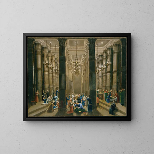 Die Tod des Erstgeborenen - Erastus Salisbury Field — gerahmtes Bild an der Wand