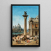 von Venise vue depuis la Piazzetta en direction de Santa Maria della Salute - Ercole Calvi — gerahmtes Bild an der Wand