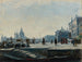 Ansicht der Riva degli Schiavoni in Venedig, blickend nach Westen zum Dogenpalast und Punta della Dogana - Ercole Calvi — Ansicht des Kunstwerks