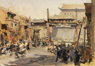 Erich Kips - Beijing Busy street in front of the Qianmen Zhengyangmen city gate.webp