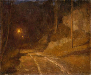 Lumière de lampe - Erik Werenskiold — Ansicht des Kunstwerks
