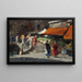 Marktszene - Erma Zago — gerahmtes Bild an der Wand