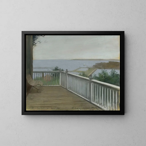Maison Hauteville - Ernest-Ange Duez — gerahmtes Bild an der Wand