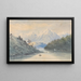 Sur le Bealey, Canterbury, NZ - Ernest Arthur Chapman — gerahmtes Bild an der Wand