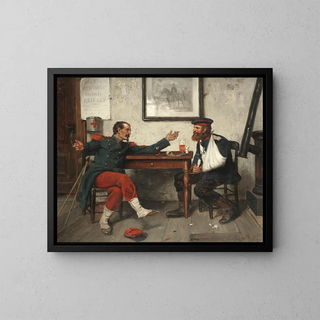 Der Märchen der Soldaten - Ernest Crofts — gerahmtes Bild an der Wand