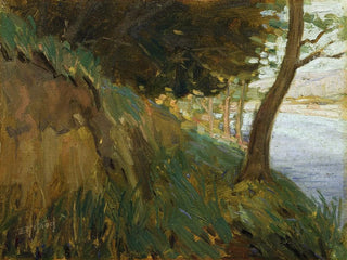 Ernest George Hood - Glimpse of the Hutt River Western Hutt.webp