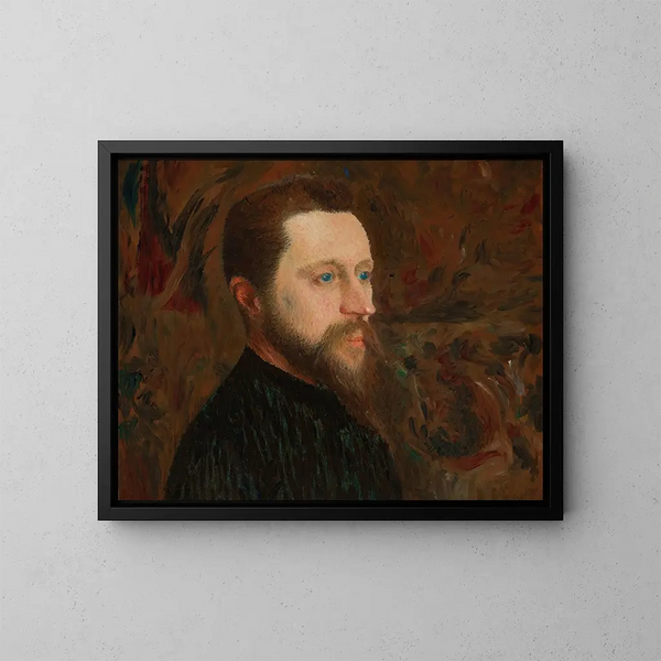 Portrait de Georges Seurat - Ernest Joseph Laurent — gerahmtes Bild an der Wand