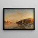 Abend in Ägypten am Nil bei Gebel es-Silsila von Ernest Karl Eugen Koerner — gerahmtes Bild an der Wand