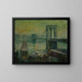 Brooklyn Bridge - Ernest Lawson — gerahmtes Bild an der Wand