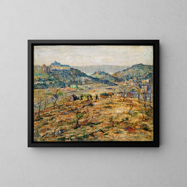Banlieues urbaines - Ernest Lawson — gerahmtes Bild an der Wand