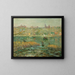 Fluss Harlem - Ernest Lawson — gerahmtes Bild an der Wand