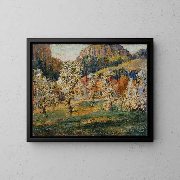 Mai in den Bergen - Ernest Lawson — gerahmtes Bild an der Wand