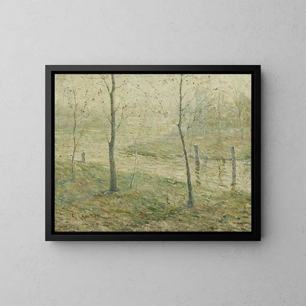 Morgennebel - Ernest Lawson — gerahmtes Bild an der Wand