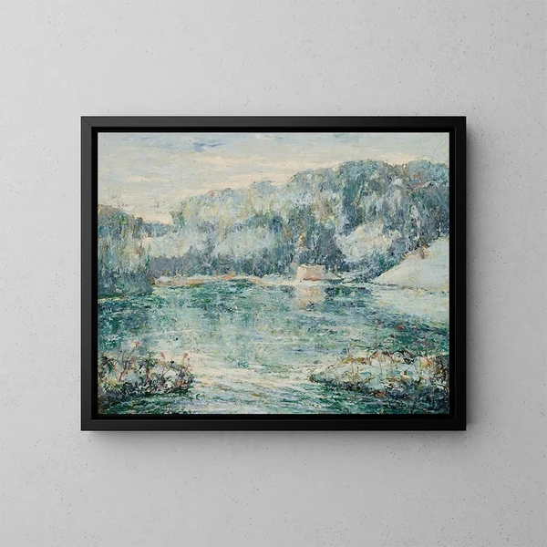 Winter in Spuyten Duyvil - Ernest Lawson — gerahmtes Bild an der Wand
