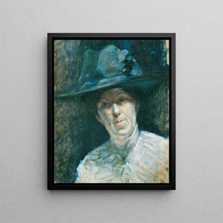 Ernestine von Httenbrenner - Dame mit blauem Hut.webp