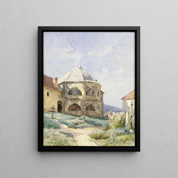 Karner und Maria Saal - Ernestine von Kirchsberg — gerahmtes Bild an der Wand