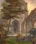 Ein Kirchentor - Ernst Ferdinand Oehme — Ansicht des Kunstwerks