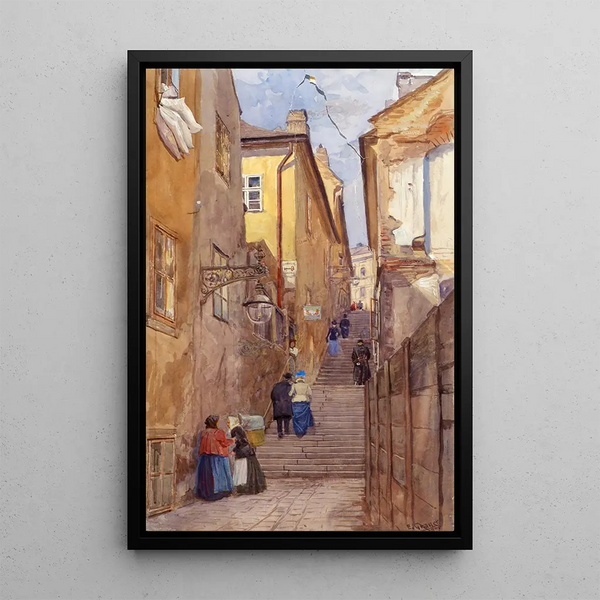 Ernst Graner - Die Bettlerstiege In WienMariahilf.webp