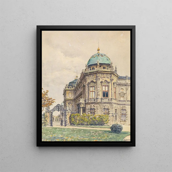 Eingang des oberen Belvédère - Ernst Graner — gerahmtes Bild an der Wand