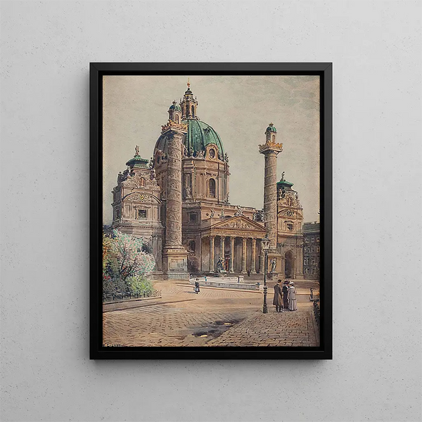 Kirche Saint-Charles - Ernst Graner — gerahmtes Bild an der Wand