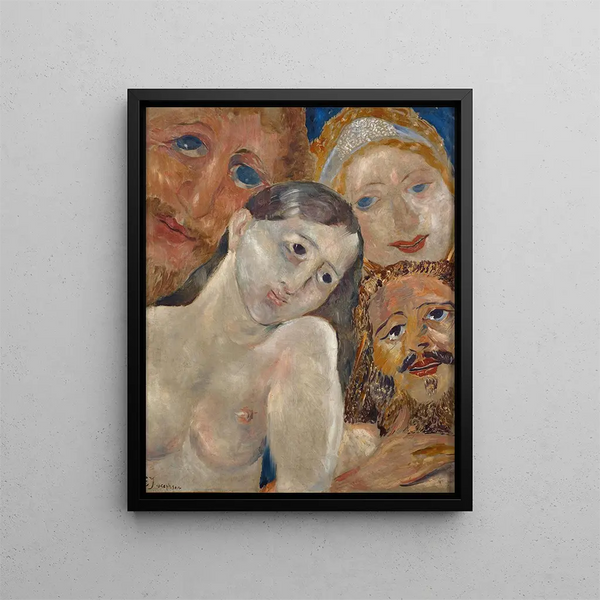 Têtes extatiques - Ernst Josephson — gerahmtes Bild an der Wand