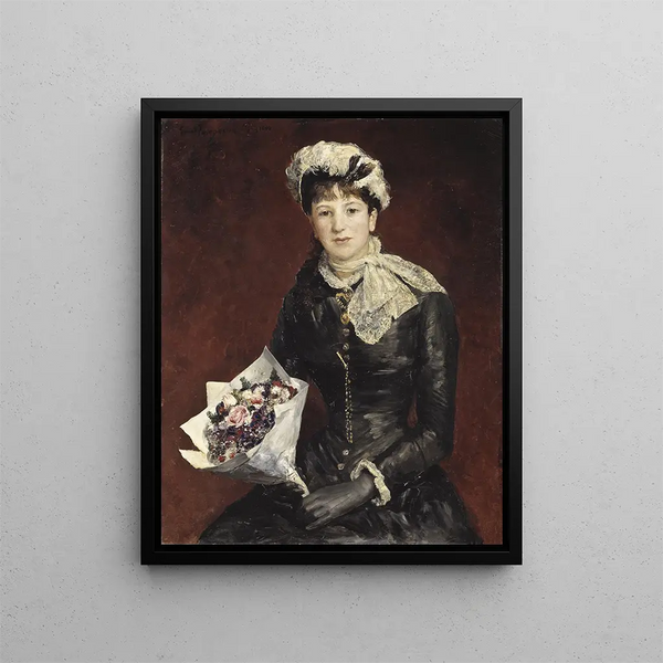 Mademoiselle Anna Bagge née Heyman - Ernst Josephson — gerahmtes Bild an der Wand