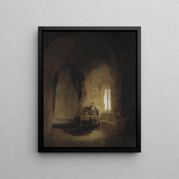 Saint Anastase nach Rembrandt - Ernst Josephson — gerahmtes Bild an der Wand
