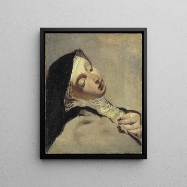 Sainte Thérèse en extase - Ernst Josephson — gerahmtes Bild an der Wand