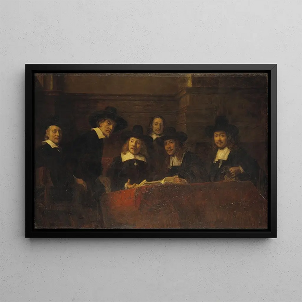 Staalmeesters nach Rembrandt - Ernst Josephson — gerahmtes Bild an der Wand