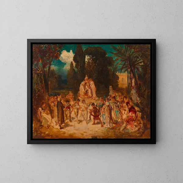 Hommage à Hans Makart - Ernst Juch — gerahmtes Bild an der Wand