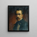 Selbstporträt - Ernst Lafite — gerahmtes Bild an der Wand