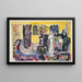 Modernes Bohème-Gemälde - Ernst Ludwig Kirchner — gerahmtes Bild an der Wand
