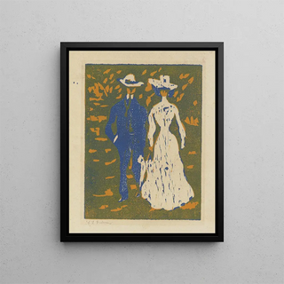 Ernst Ludwig Kirchner - Couple Taking a Stroll.webp