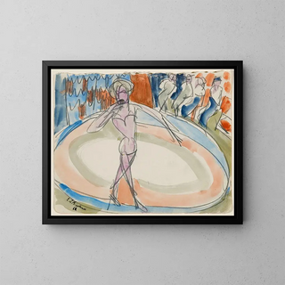 Ernst Ludwig Kirchner - Dancing woman at the cabaret.webp