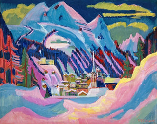 Ernst Ludwig Kirchner - Davos in Winter Davos in Snow.webp