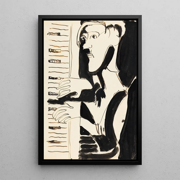 Ernst Ludwig Kirchner - Der Orgelspieler Orgler von Spina Julius Hembus.webp