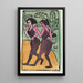 Tänzer des Step Englisch - Ernst Ludwig Kirchner — gerahmtes Bild an der Wand